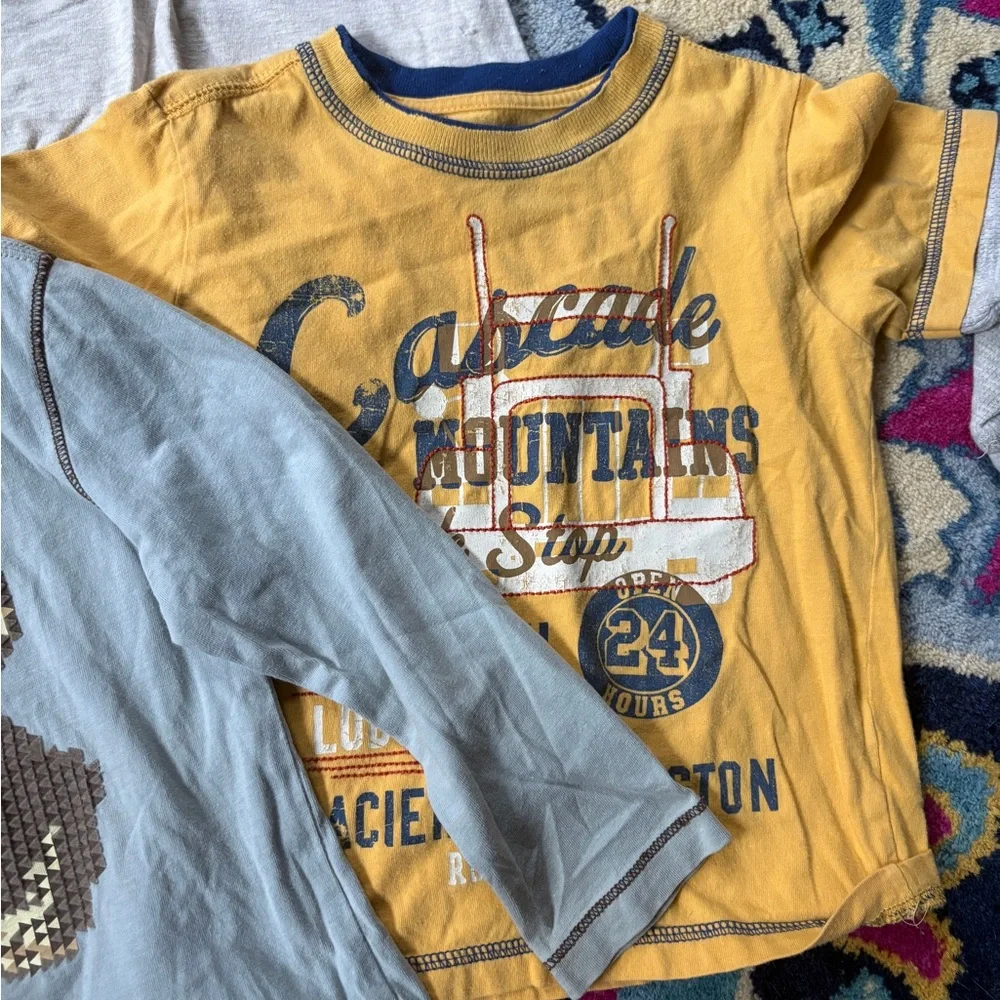 OshKosh B'gosh Boys' Long-Sleeve Tops shirts zip up hoodie bundle lot Old Navy